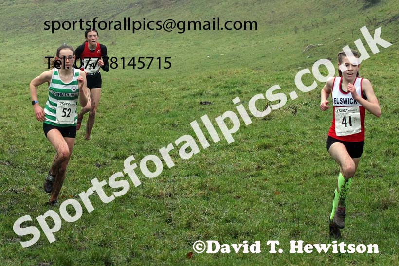 Girls under-15s, NECAA Junior Cross Country Relays, Thornley Farm, Peterlee, Saturday, December 12th. Photo: David T. Hewitson/Sports for All Pics